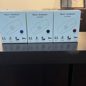 Wireless Music Headband Set set of 3 blue only
